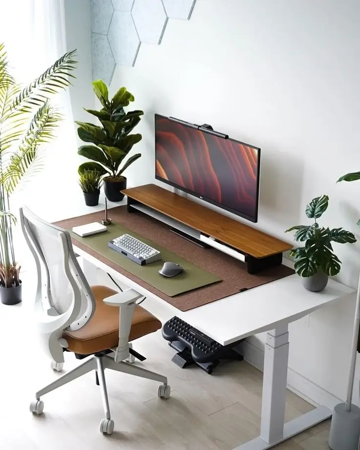 A minimalist workspace.