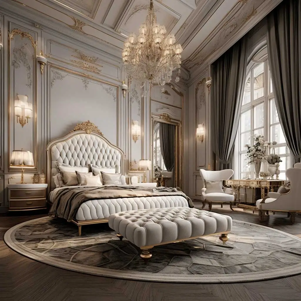 Elegant furniture with classic design elements.