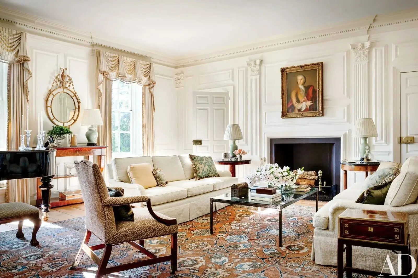 Classic elegant living space