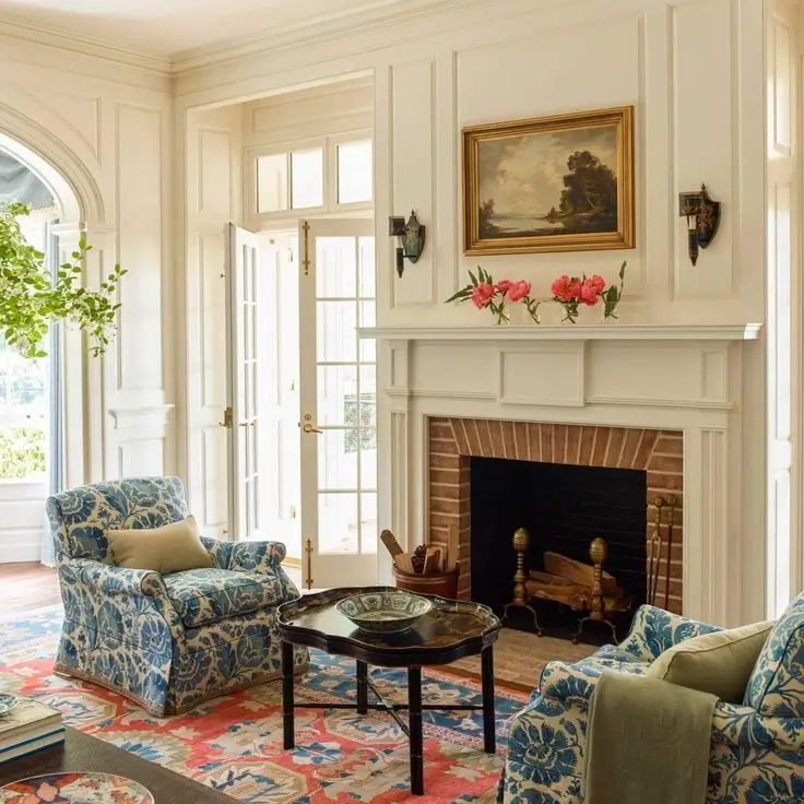 Living room with classic details