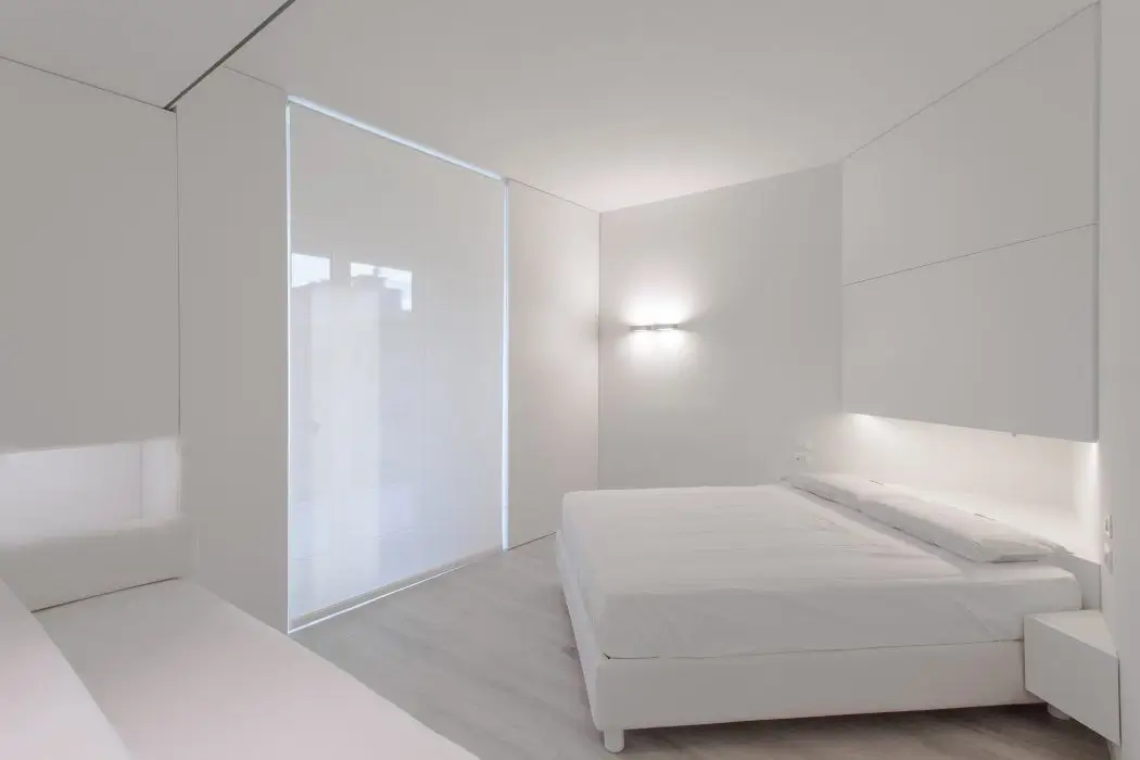 Bright minimalist bedroom