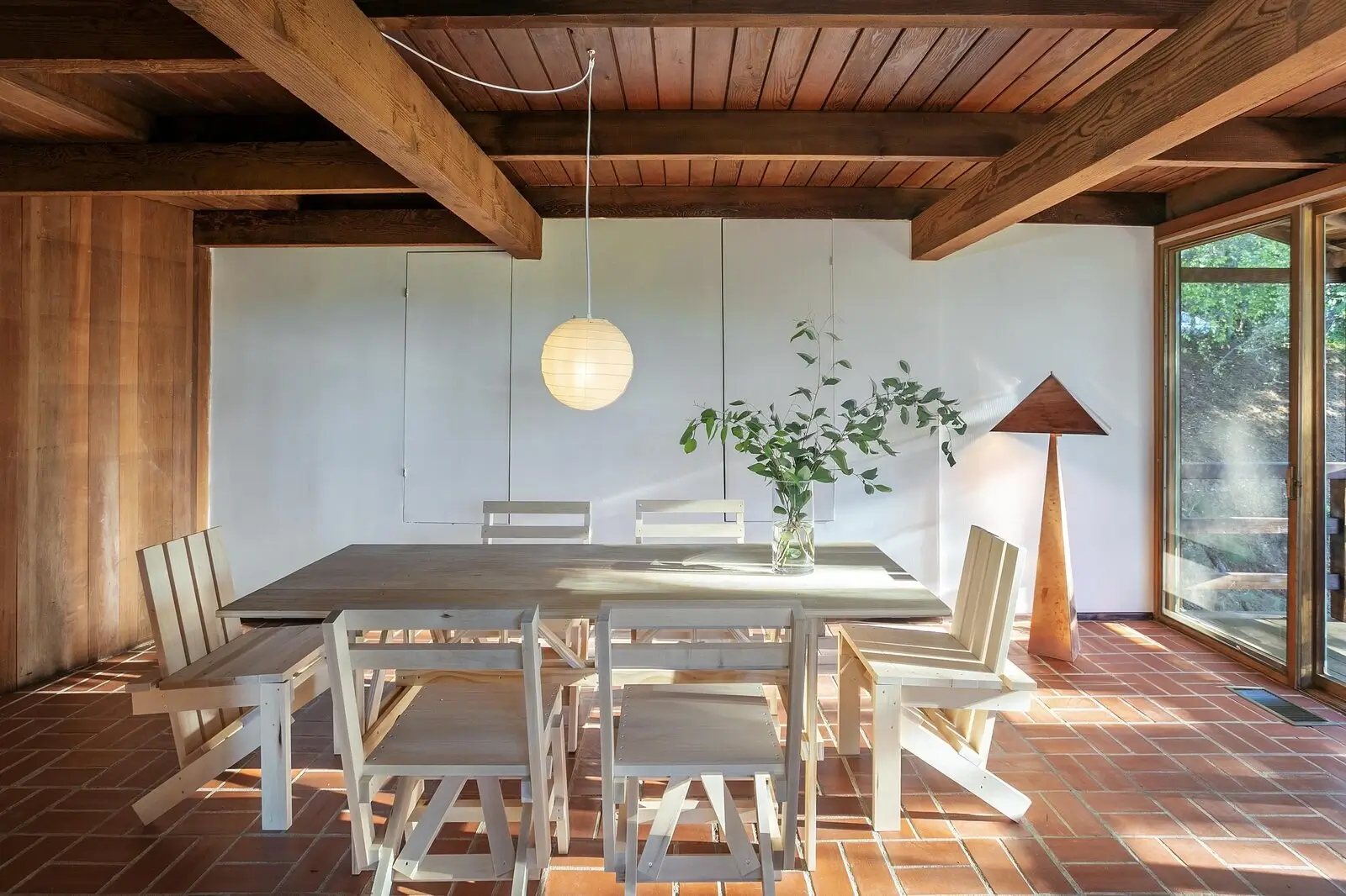Sunlit modern dining area for the Johnson's project.