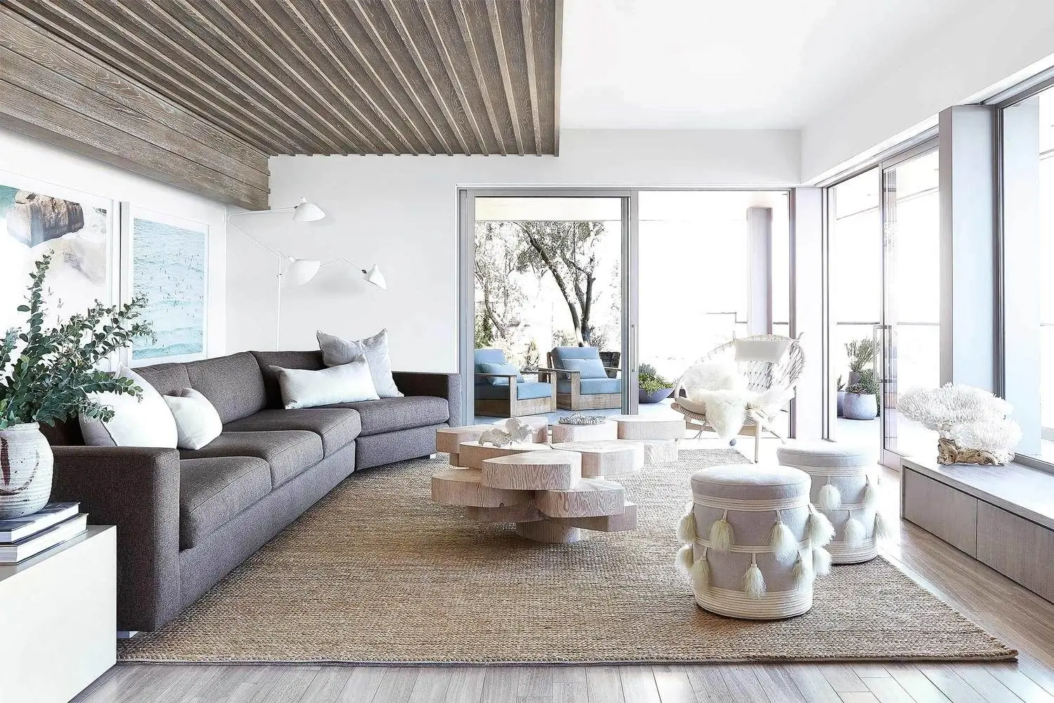 Spacious and bright modern living room for the Chen's project.