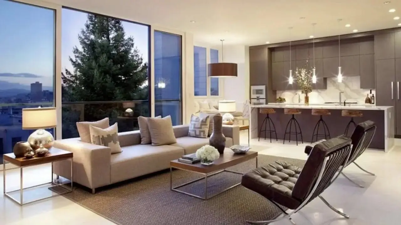 A beautifully designed modern living room.